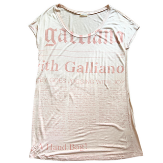 GALLIANO- T shirt en coton