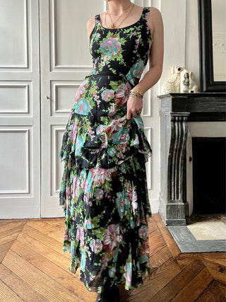 VINTAGE- Robe à fleurs