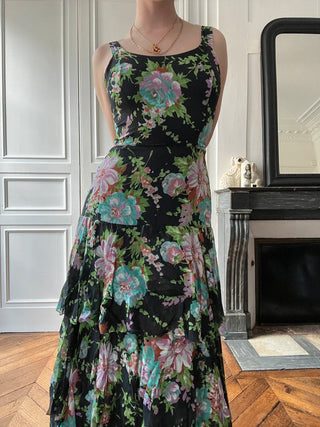 VINTAGE- Robe à fleurs