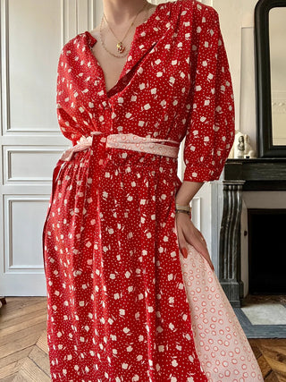 WEILL- Robe vintage upcyclée