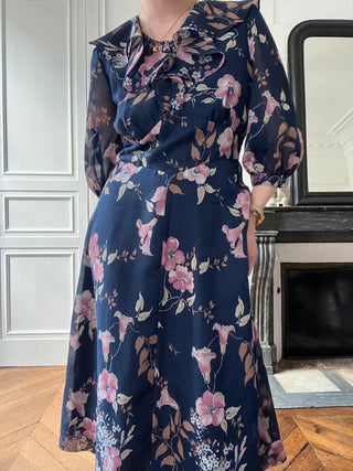 VINTAGE- Robe à fleurs