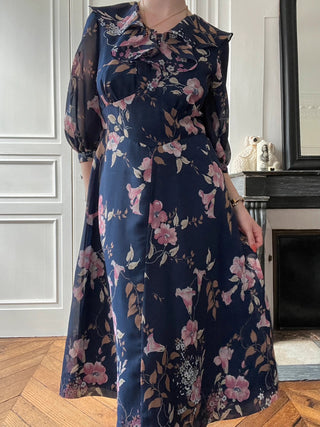 VINTAGE- Robe à fleurs