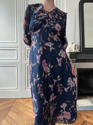 VINTAGE- Robe à fleurs