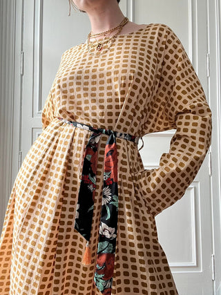 VINTAGE- Robe en coton upcyclée